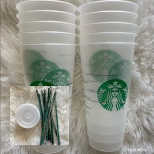 10 Starbucks Reusable Frosted Cold To Go Cups